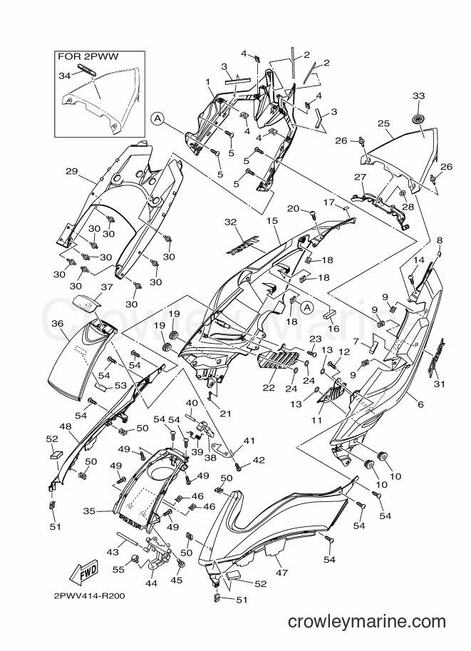 2016 Maxi-Scooter XP500A - XP500A (2PWV) [020] - SIDE COVER