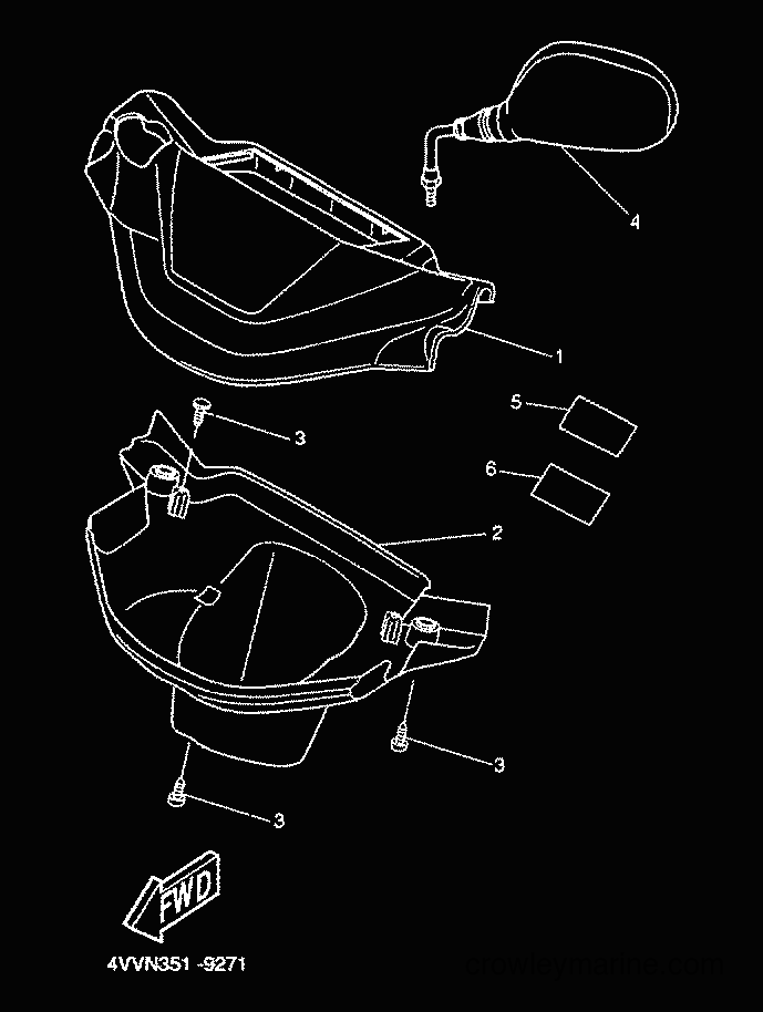 2001 Scooter CW50 - CW50 (5HG9) [020] - COWLING 1
