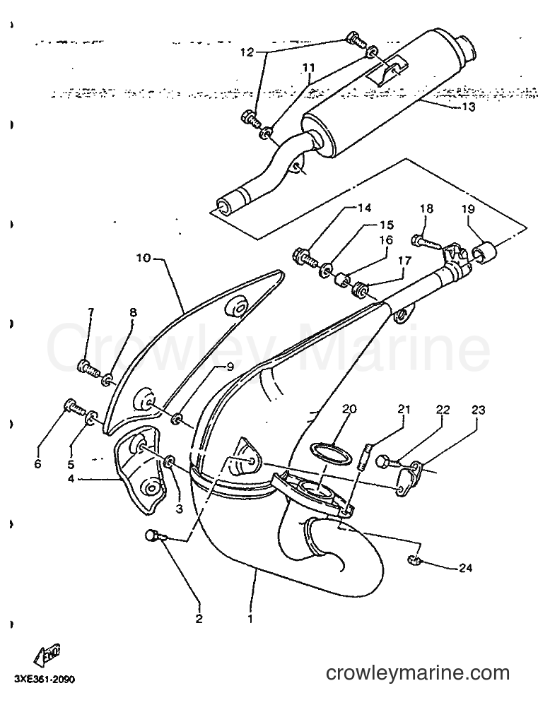 Yamaha Motors TDR125 (3XE2) [999] - EXHAUST