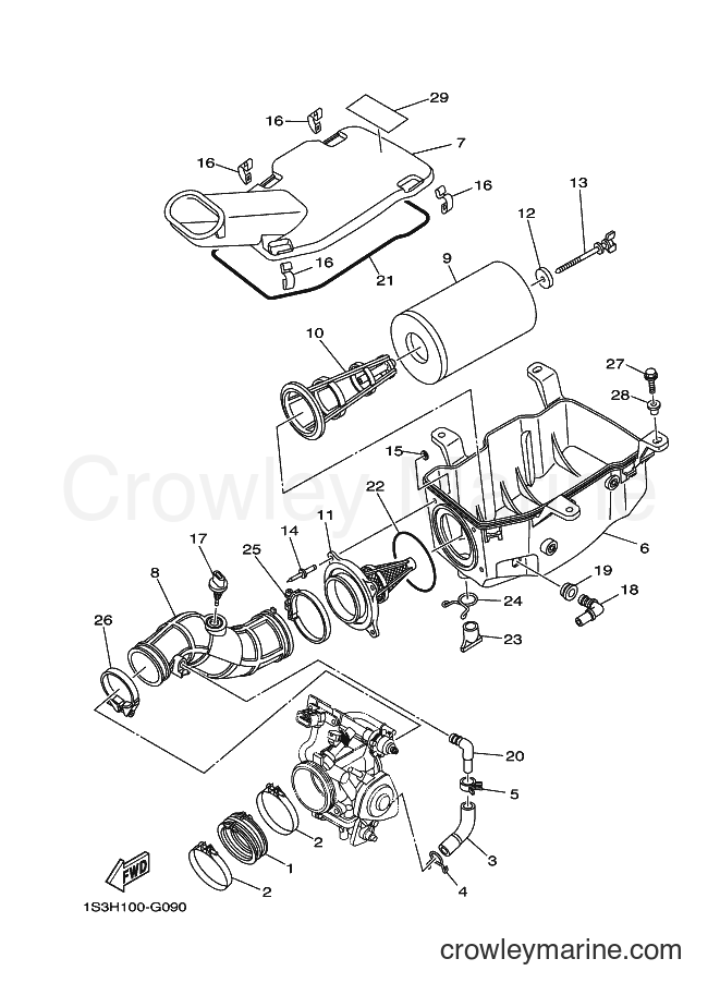 2008 ATV YFM700R - YFM700R (1S3K) [010] - INTAKE