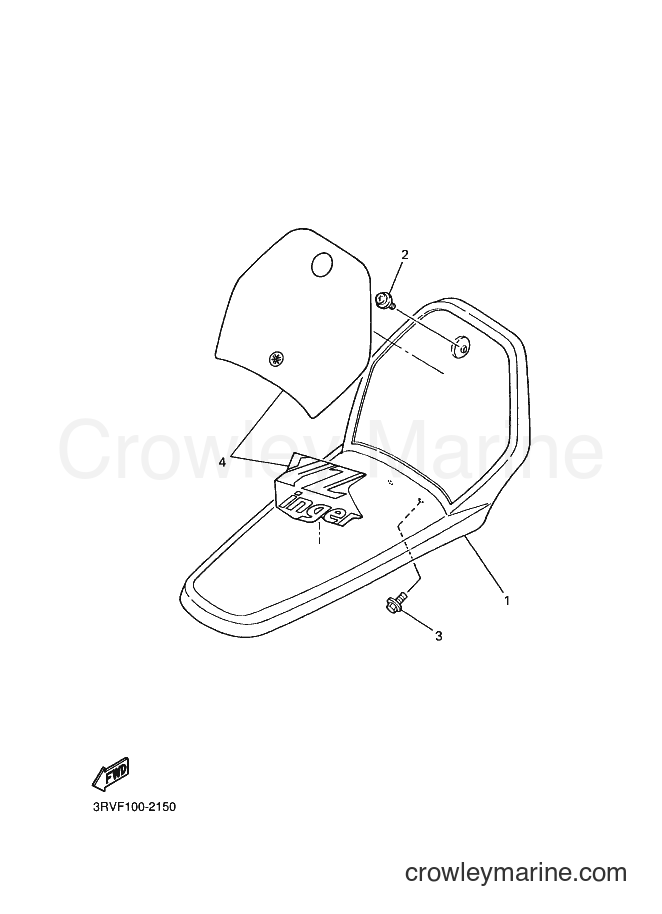 2002 Dirt Bike PW80 - PW80 (3RVF) [030] - FRONT FENDER