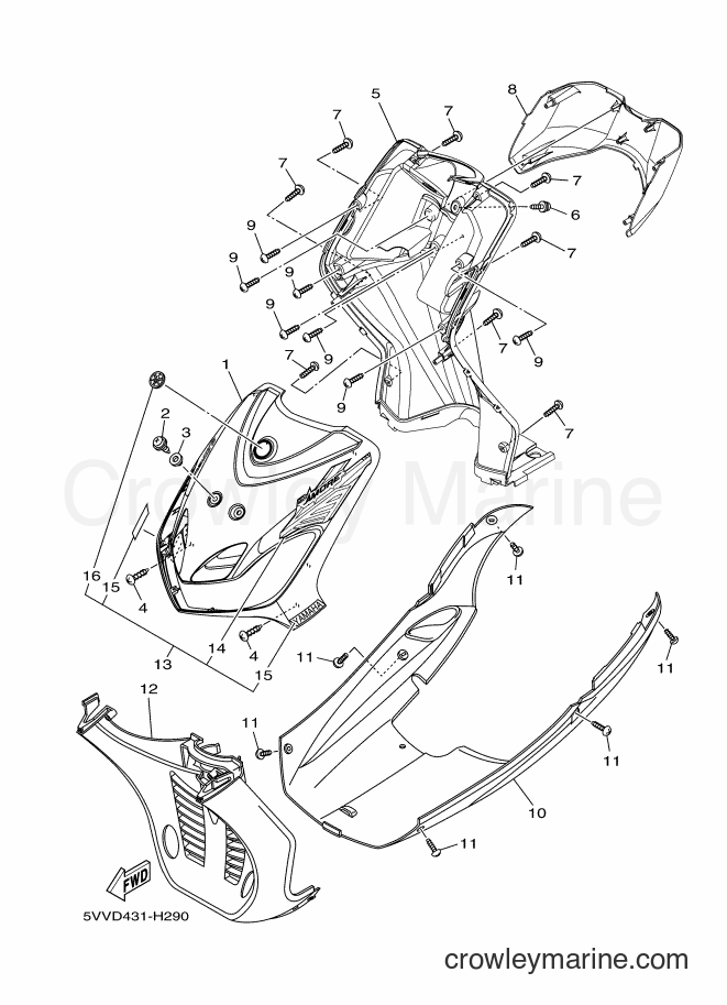 2009 Scooter AL115 - AL115 (5WR7) [010] - LEG SHIELD