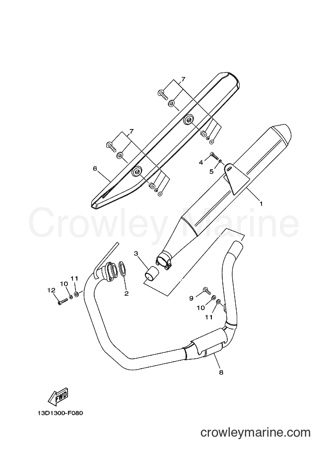 2007 Dirt Bike XT125X - XT125X (13D2) [010] - EXHAUST