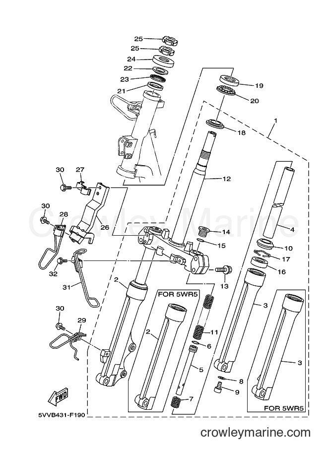 2007 Scooter AL115S - AL115S (5VVB) [010] - STEERING