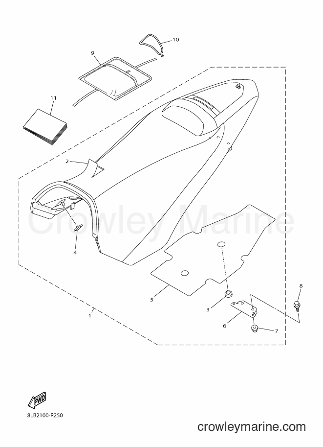 2016 Snowmobile RX10STL - RX10STL (8LB2) [010] - SEAT
