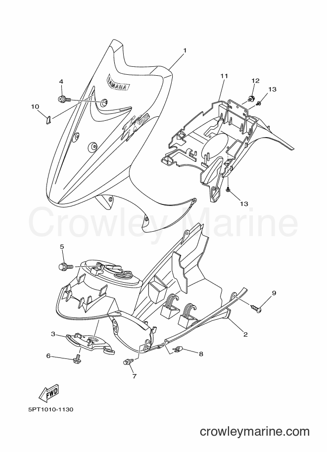 2001 Scooter CV50ZR - CV50ZR (5PT1) [010] - フエンダ