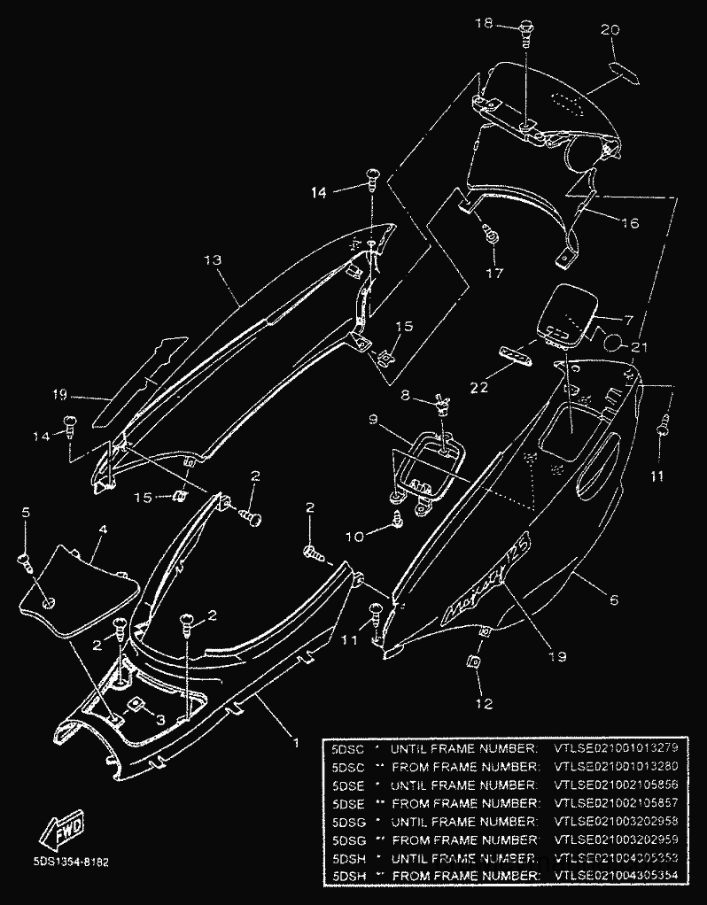 Yamaha Motors YP125E (5DSC) [010] - SIDE COVER