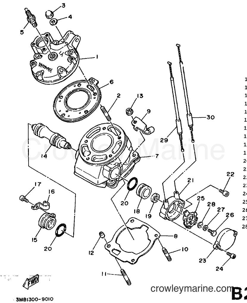 Yamaha Motors DT125R (3NC2) [999] - CYLINDER