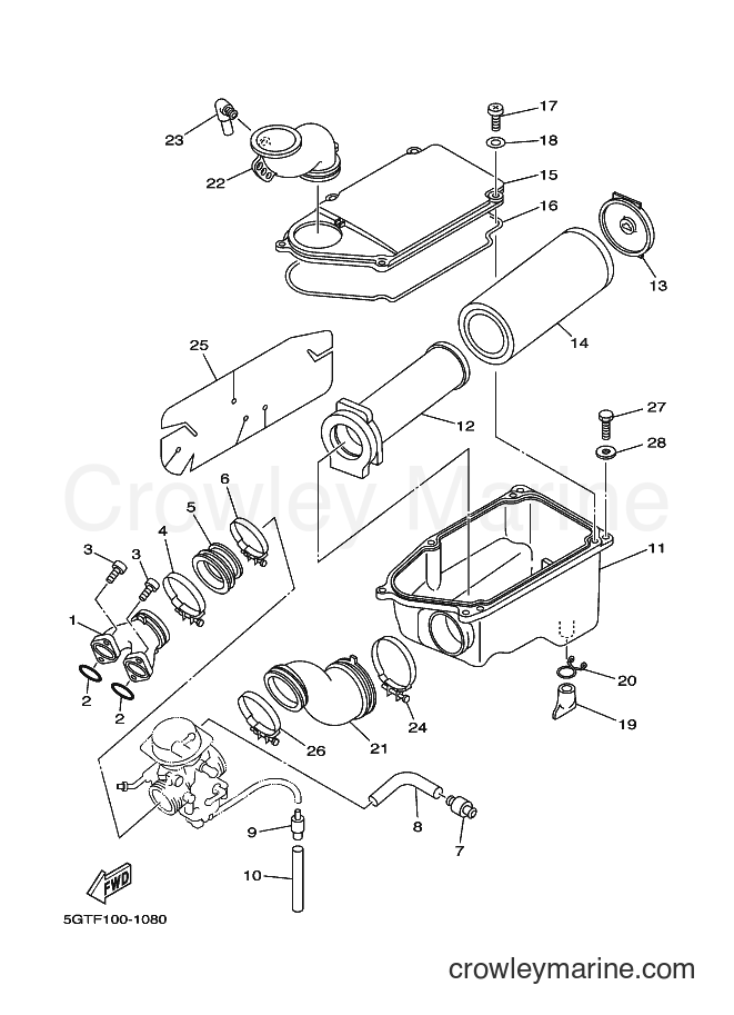 2001 ATV YFM600FWA - YFM600FWA (5GTF) [010] - INTAKE