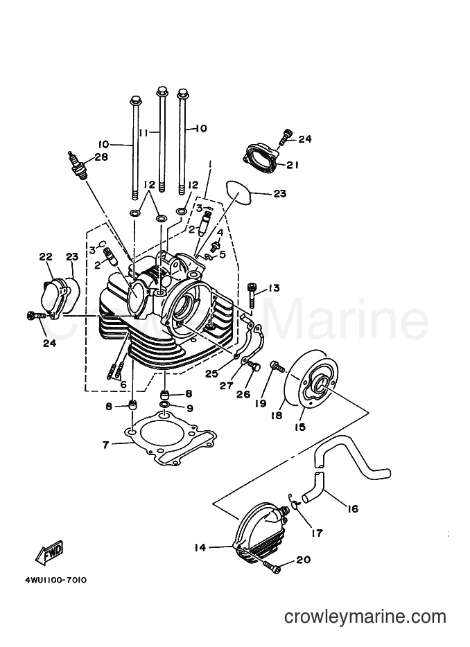 1999 ATV YFM350FWB - YFM350FWB (5FT4) [020] - CYLINDER HEAD