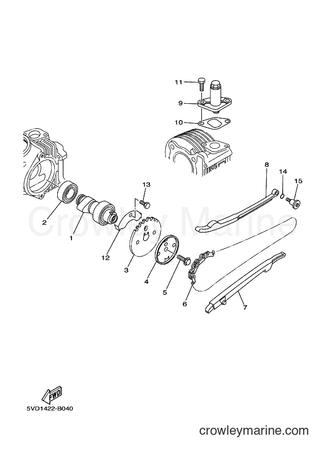 2003 Scooter AT115 - AT115 (5VD1) [010] - CAMSHAFT & CHAIN