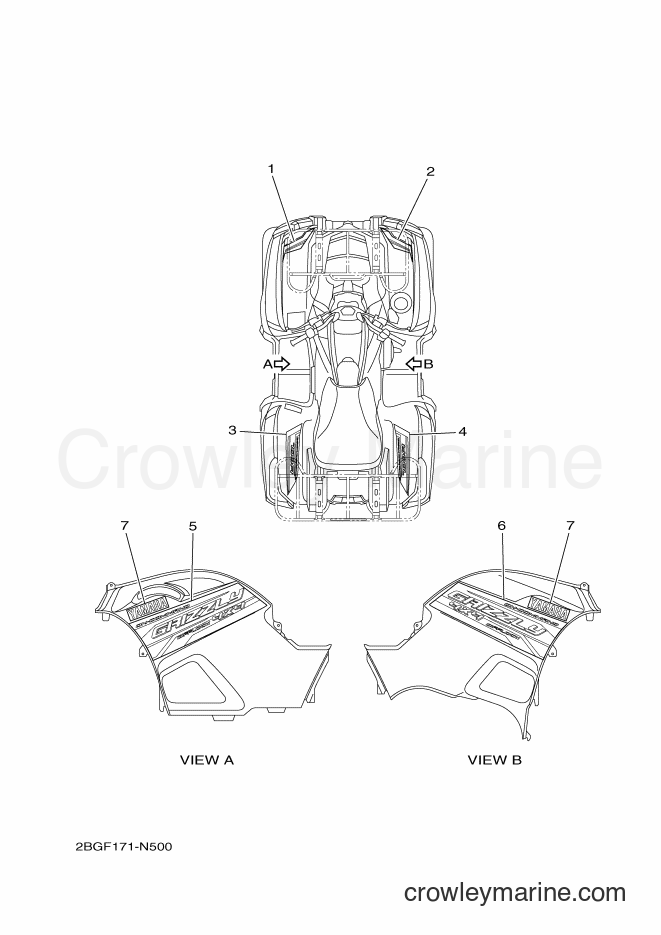 Yamaha Motors YFM700FWAD (2BGF) [010] - GRAPHICS