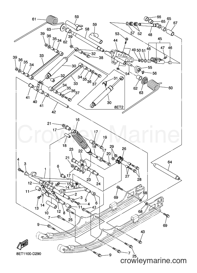 2005 Snowmobile RS10VT - RS10VT (8ET2) [010] - TRACK SUSPENSION 3