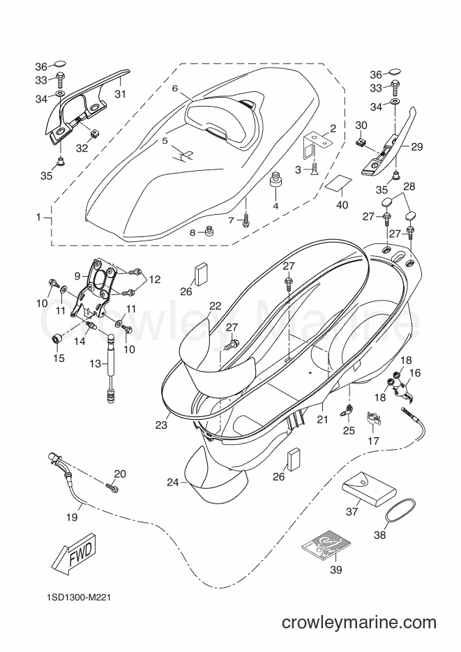 2013 Scooter YP400R - YP400R (1SD1) [050] - SEAT
