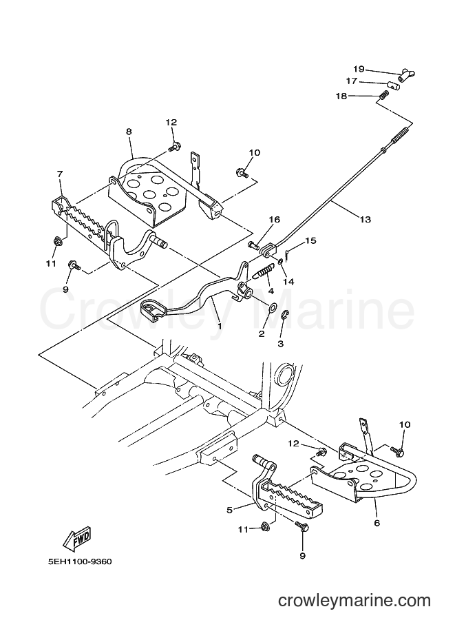 1999 ATV YFM400FWB - YFM400FWB (5EH4) [030] - STAND & FOOTREST