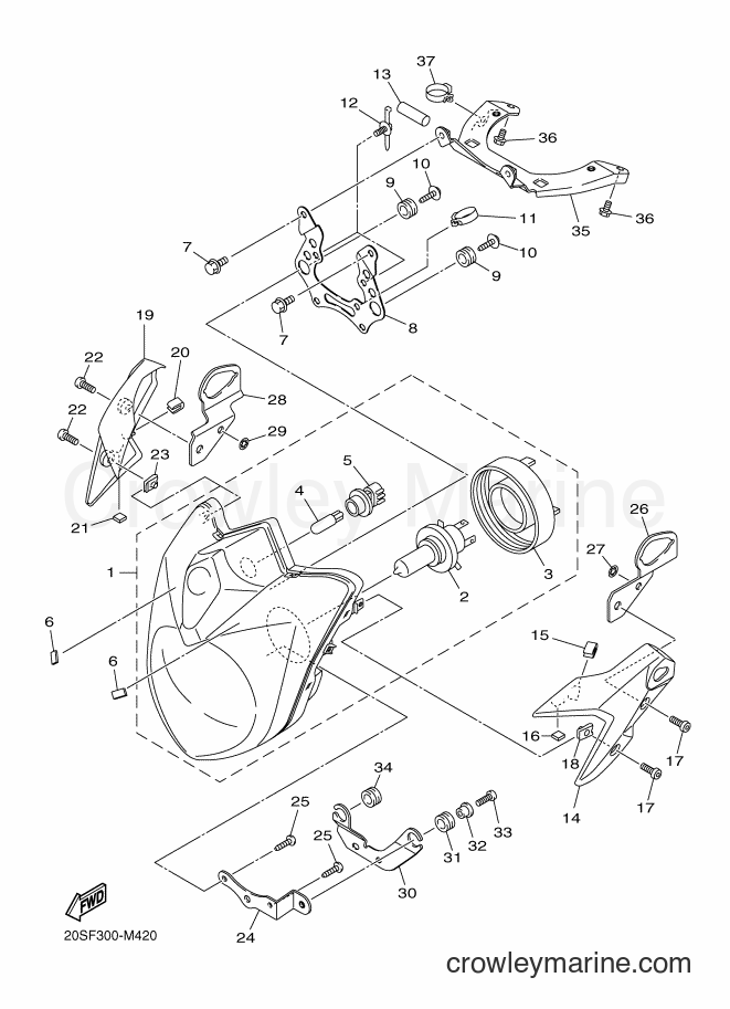 2015 Street Bike XJ6N - XJ6N (B611) [040] - HEADLIGHT