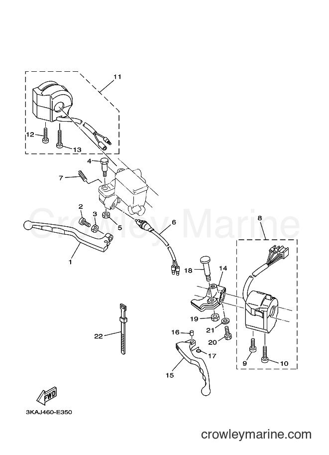 2007 Street Bike RX-K - RX-K (3KAH) [010] - HANDLE SWITCH & LEVER