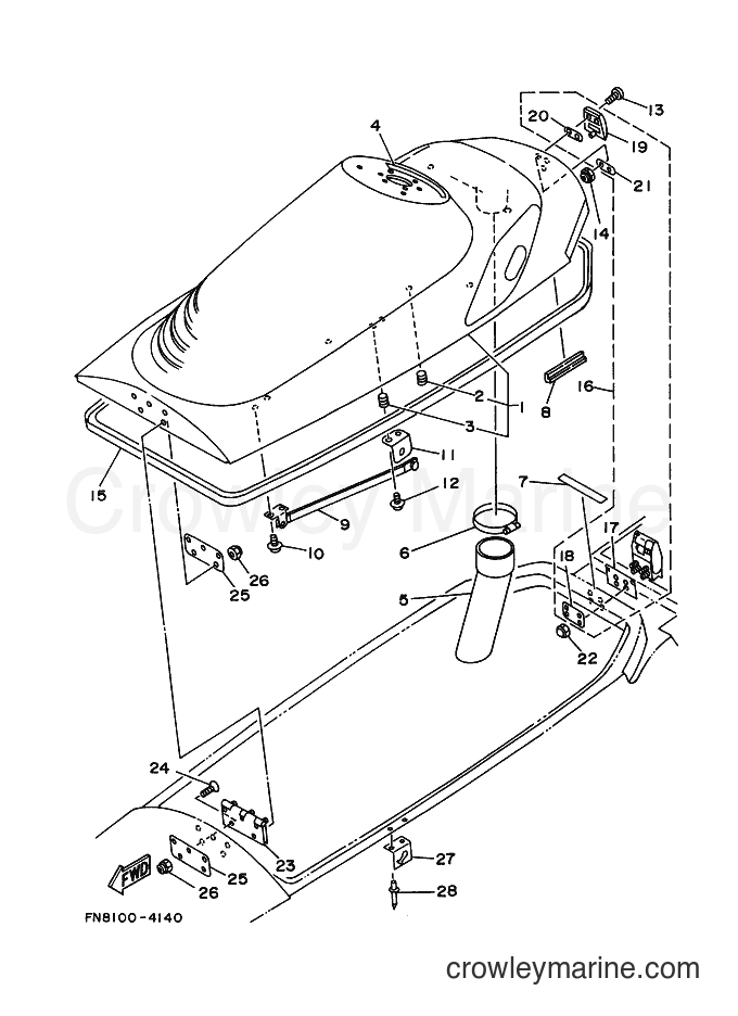Yamaha Motors MJ650TX (FN8K) [999] - ENGINE HATCH