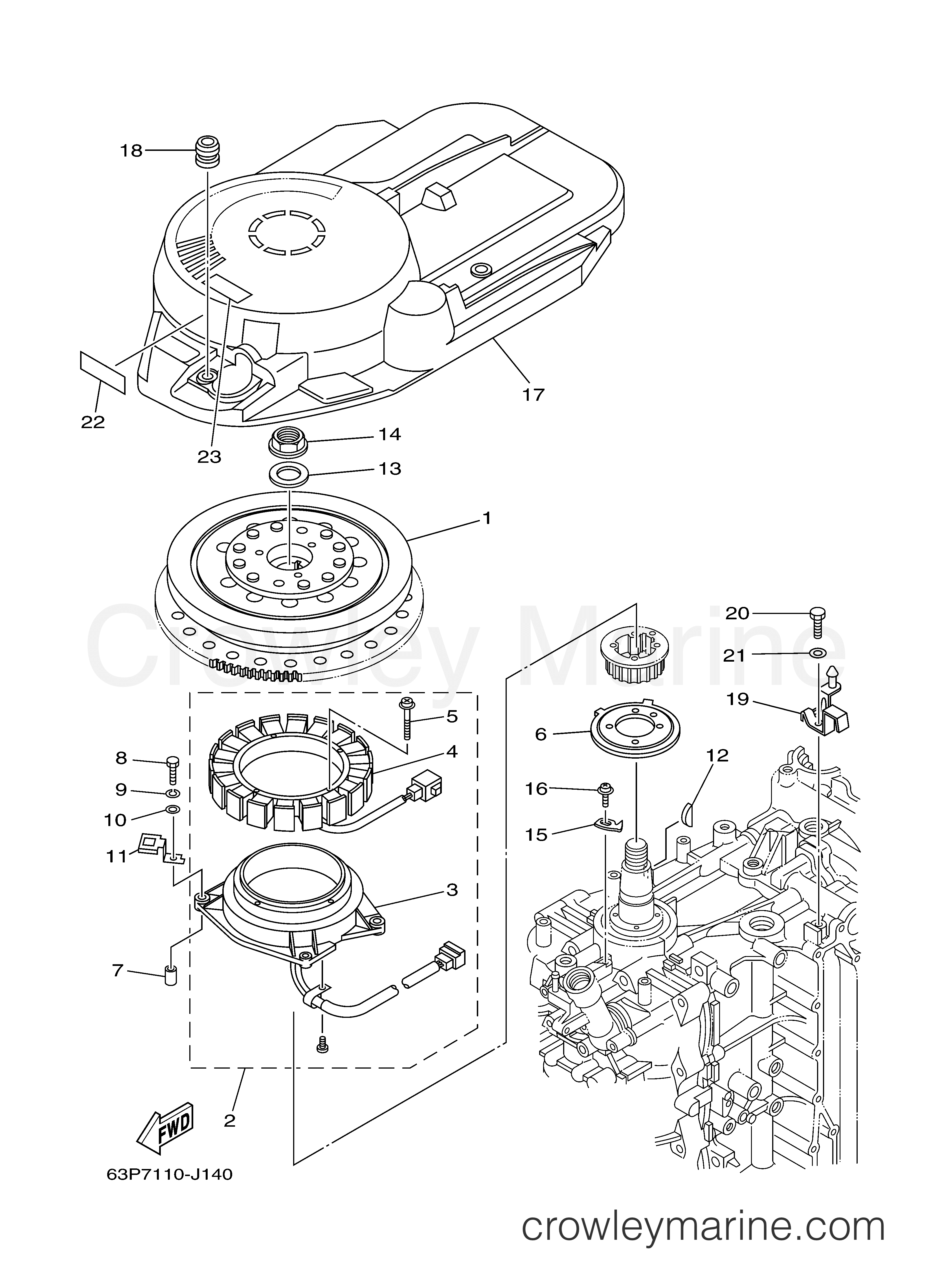 Yamaha Motors LF150TXR - GENERATOR