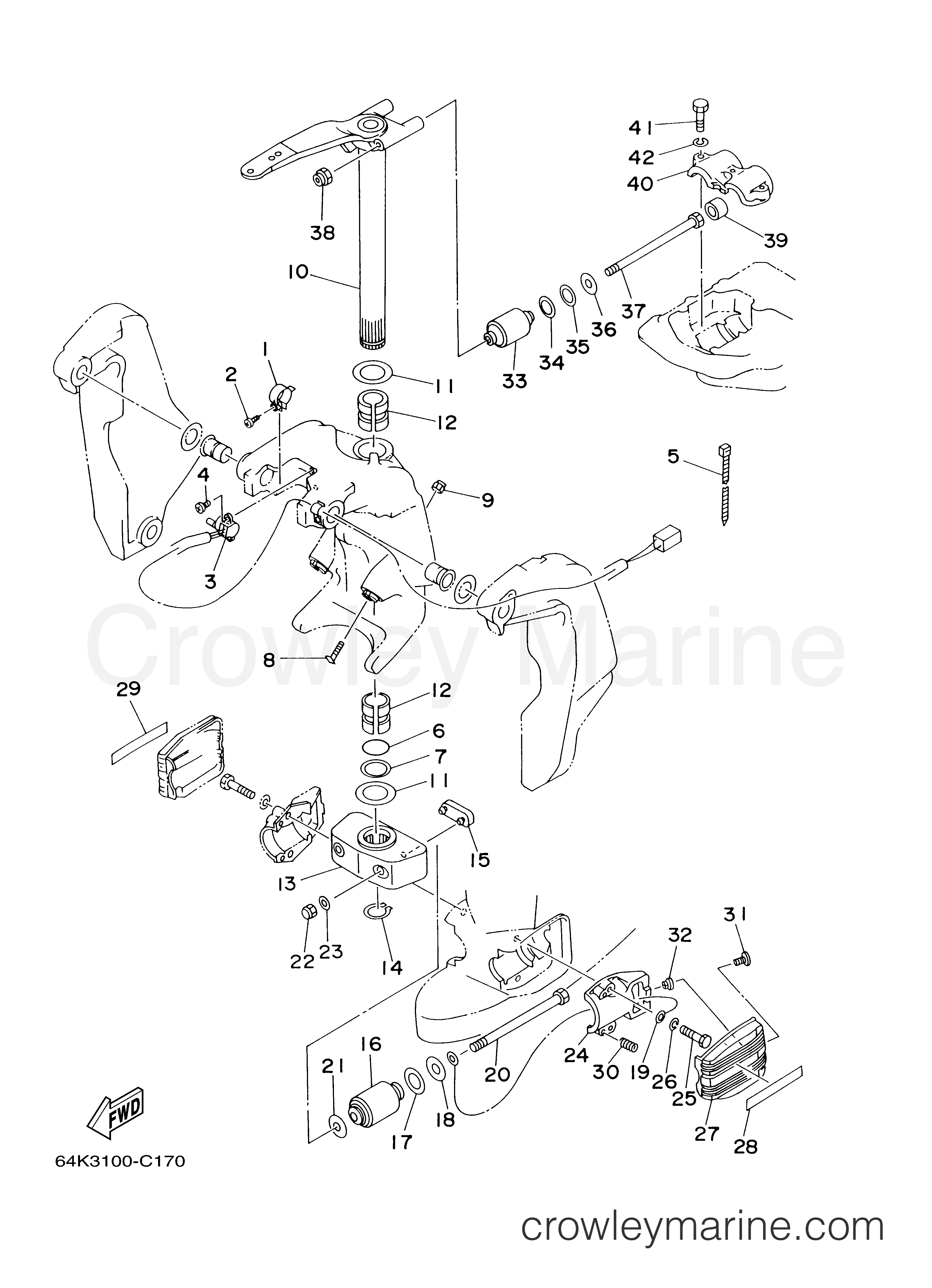 Yamaha Motors V150TLRD - BRACKET 2
