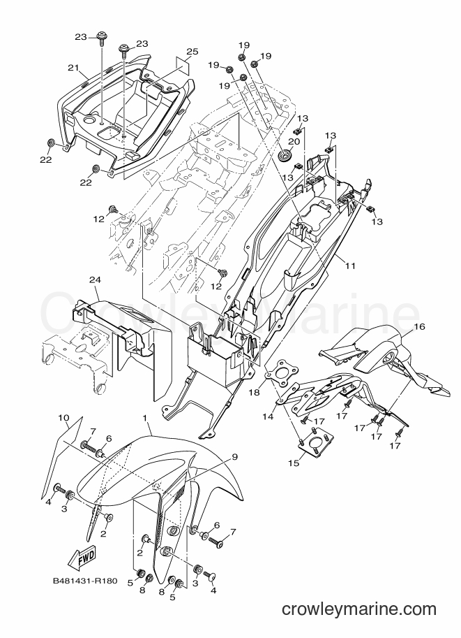 2016 Street Bike TFX150 - TFX150 (B481) [010] - FENDER