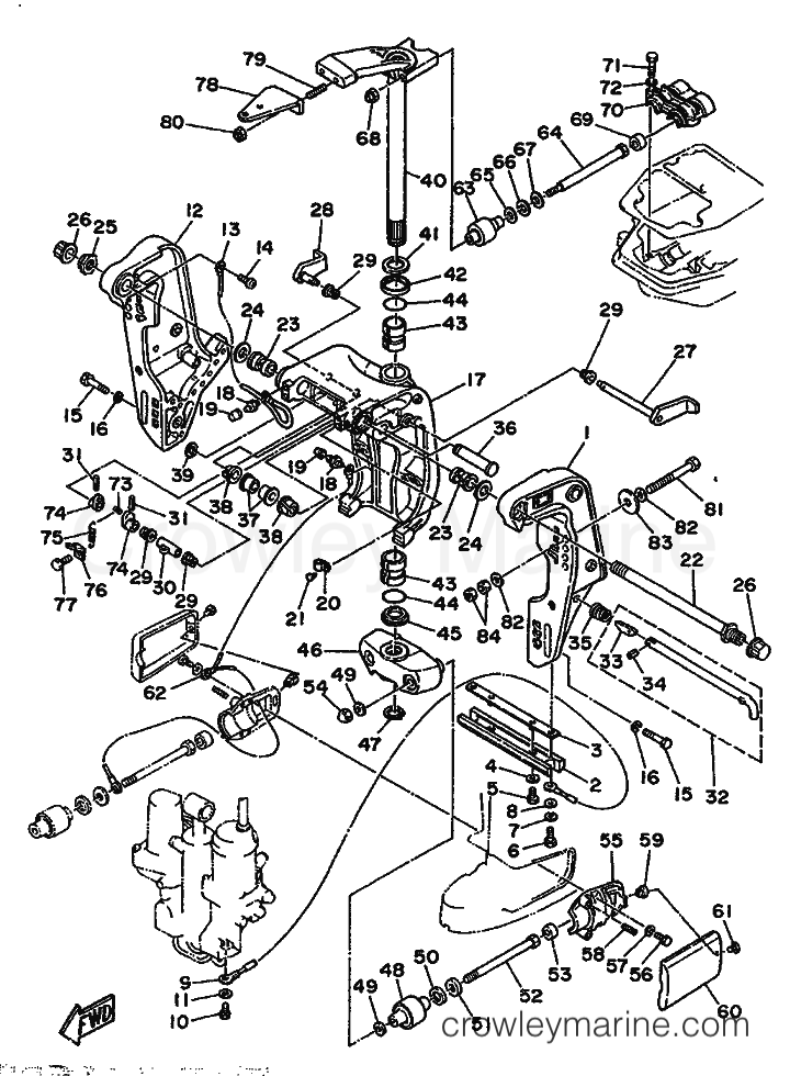 Yamaha Motors 85AE (688) [999] - BRACKET 2