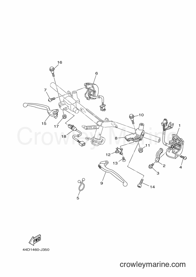 Yamaha Motors AL125C (44D2) [010] - HANDLE SWITCH & LEVER