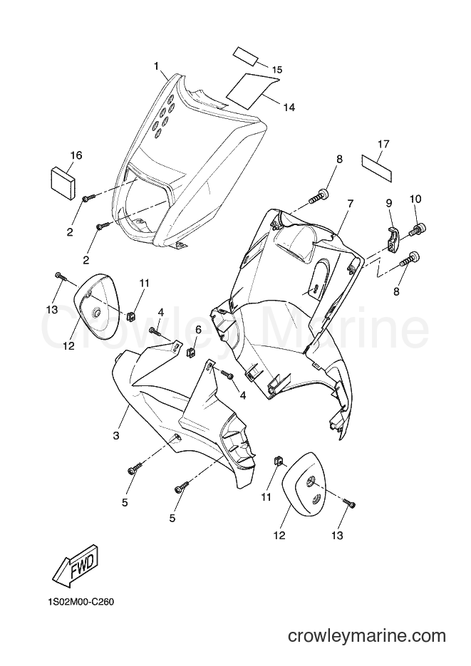 2004 Scooter EW50N - EW50N (1S02) [020] - LEG SHIELD
