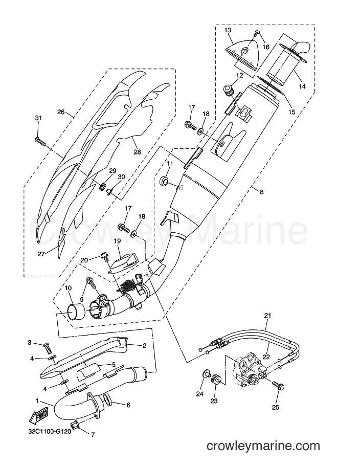2009 Dirt Bike WR250R - WR250R (32CB) [010] - EXHAUST
