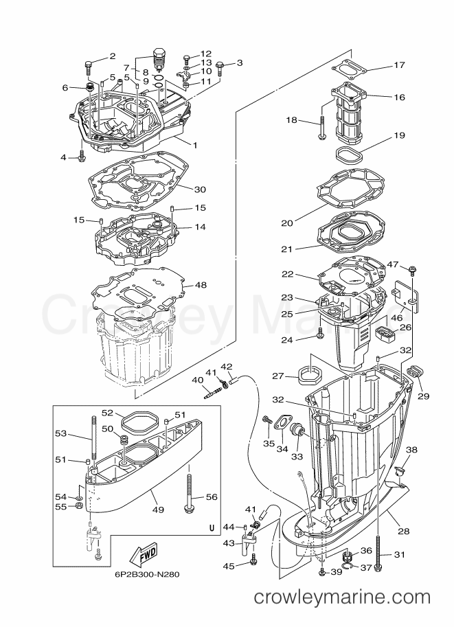 Yamaha Motors FL250GETU (6DY4) [030] - UPPER CASING