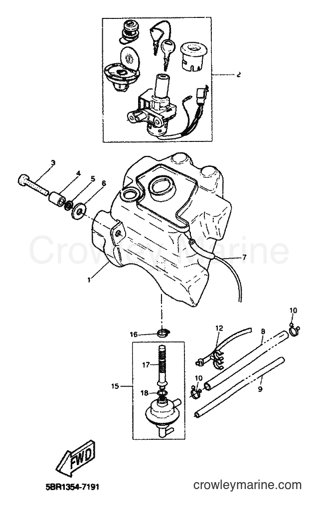 1999 Scooter YQ50 - YQ50 (5HE5) [010] - FUEL TANK
