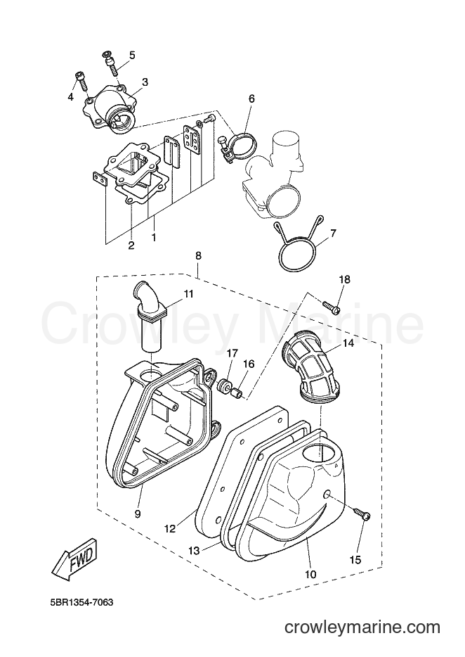 2001 Scooter YQ50 - YQ50 (5PE1) [010] - INTAKE
