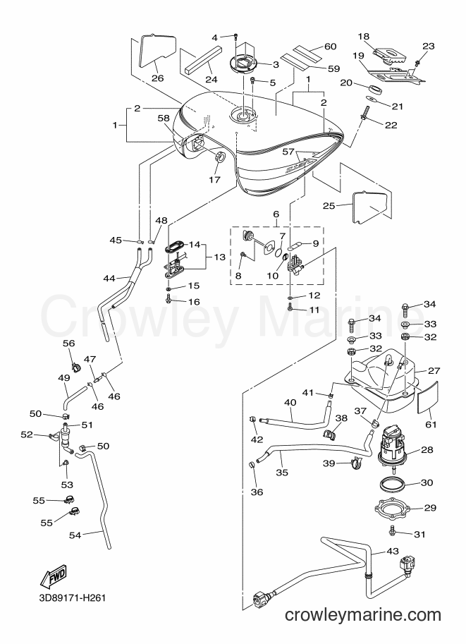 Yamaha Motors XVS1300A (3D89) [010] - FUEL TANK
