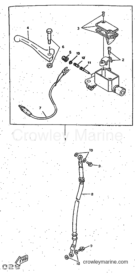 1997 Scooter CW50RSP - CW50RSP (4UR7) [999] - FRONT MASTER CYLINDER