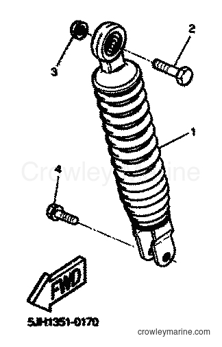 2001 Scooter EW50 - EW50 (5LH3) [010] - REAR SUSPENSION
