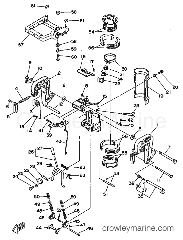 Yamaha Motors E8D (677) [999] - BRACKET 1