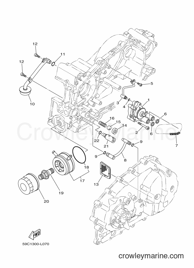 Yamaha Motors XP500 (59CF) [010] - OIL PUMP