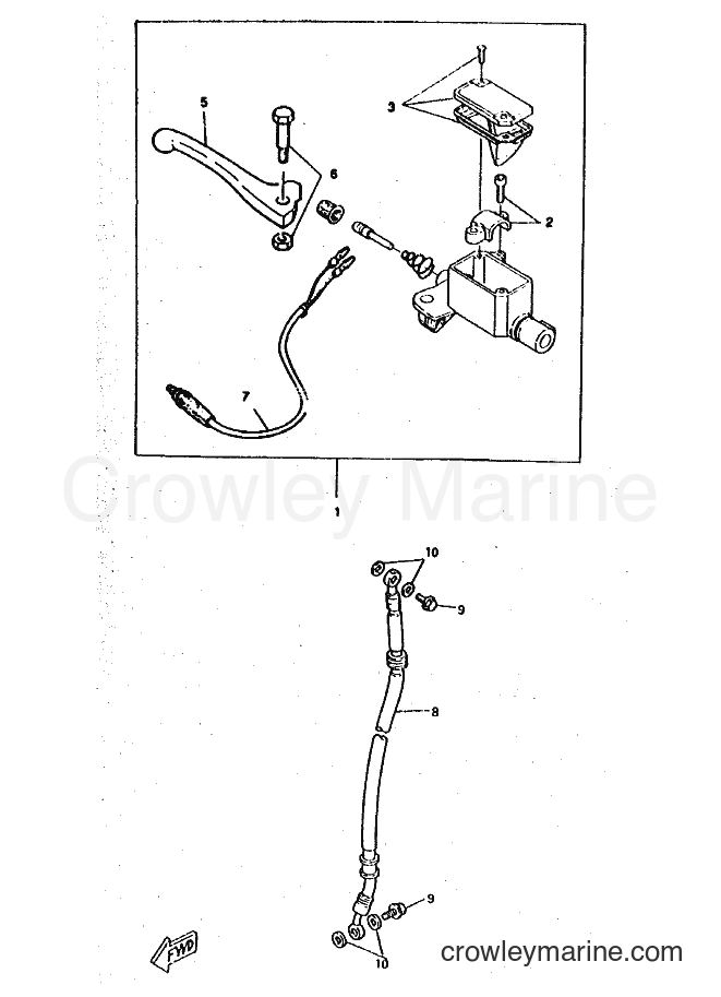 1997 Scooter CW50RS - CW50RS (4VB4) [999] - FRONT MASTER CYLINDER
