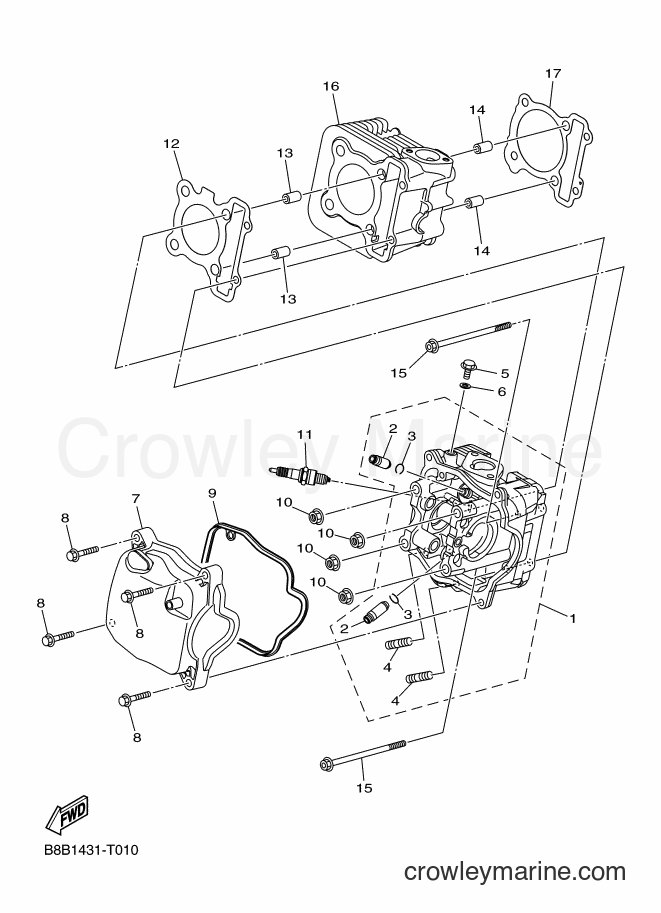 2018 Street Bike LTF125-A - LTF125-A (B8B2) [010] - CYLINDER HEAD