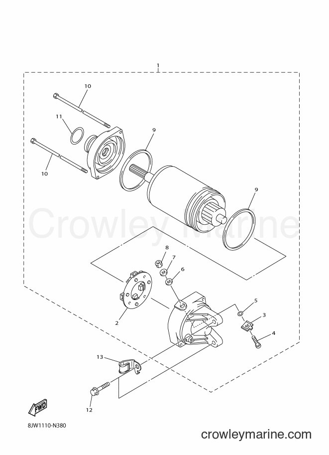 Yamaha Motors SRV10ML3 (8LL2) [010] - STARTING MOTOR
