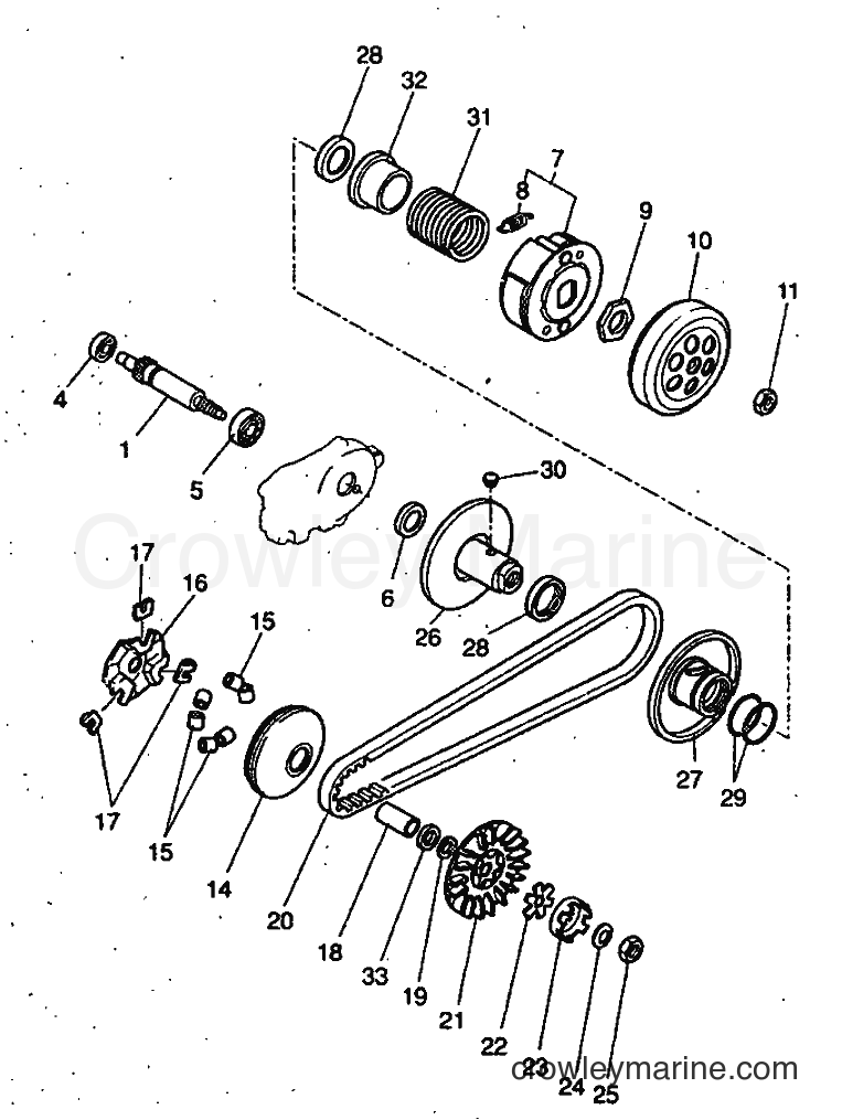 1999 Scooter YH50 - YH50 (5KG1) [010] - CLUTCH