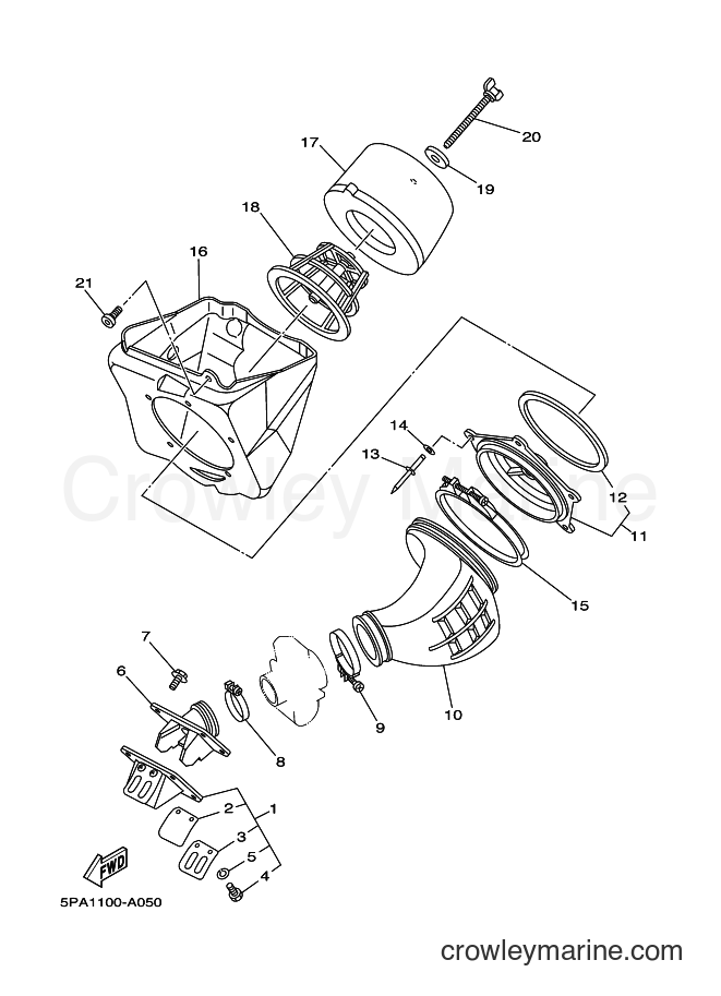 2002 Dirt Bike YZ85 - YZ85 (5PA1) [070] - INTAKE