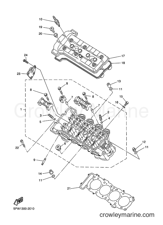 Yamaha Motors YZF-R1S (5PWF) [010] - CYLINDER