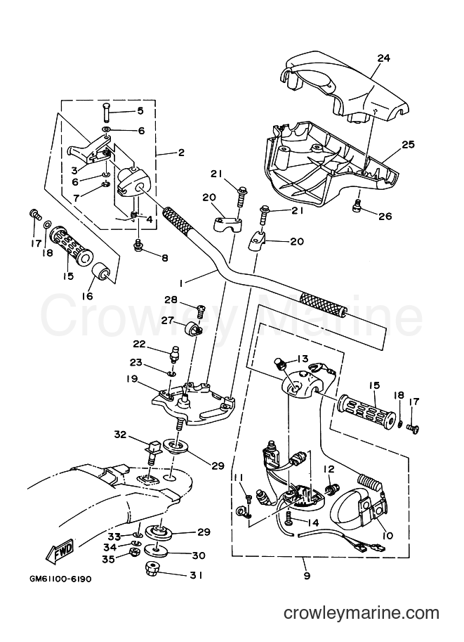 Yamaha Motors JET FOR SJ700AY (64VA) [020] - STEERING 1