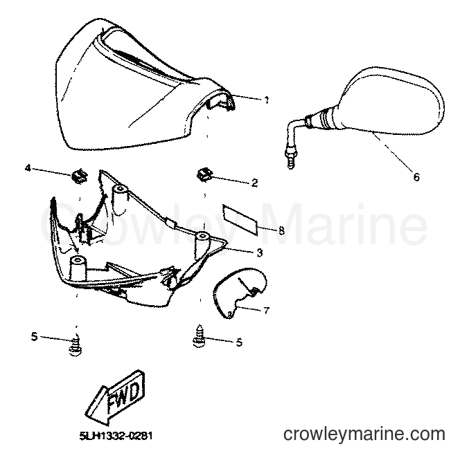 2001 Scooter EW50 - EW50 (5LH3) [010] - COWLING 1