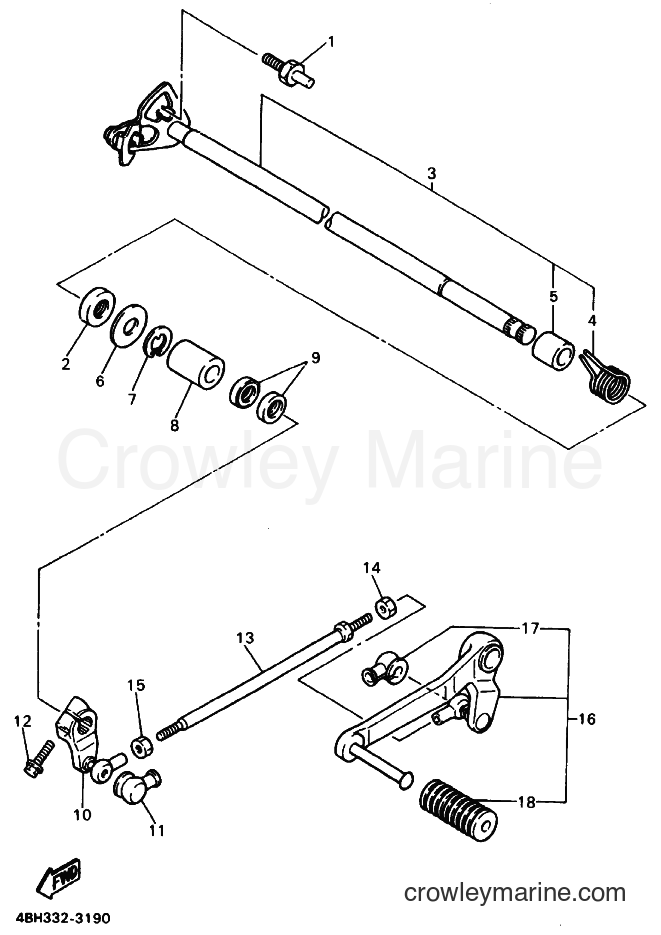 1994 Street Bike GTS1000A - GTS1000A (4FE3) [99A] - SHIFT SHAFT