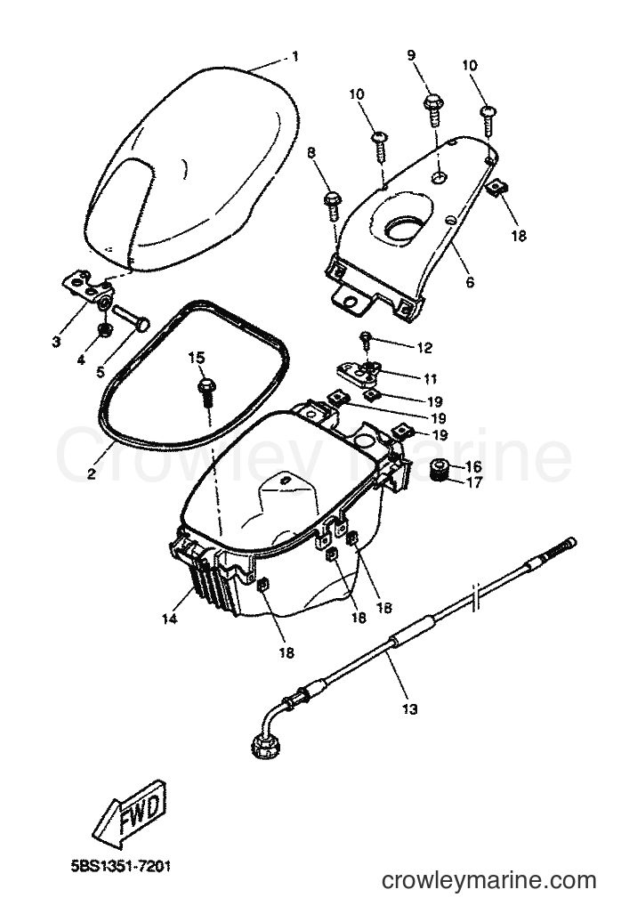 2000 Scooter YQ50L - YQ50L (5KF7) [010] - SEAT & CARRIER
