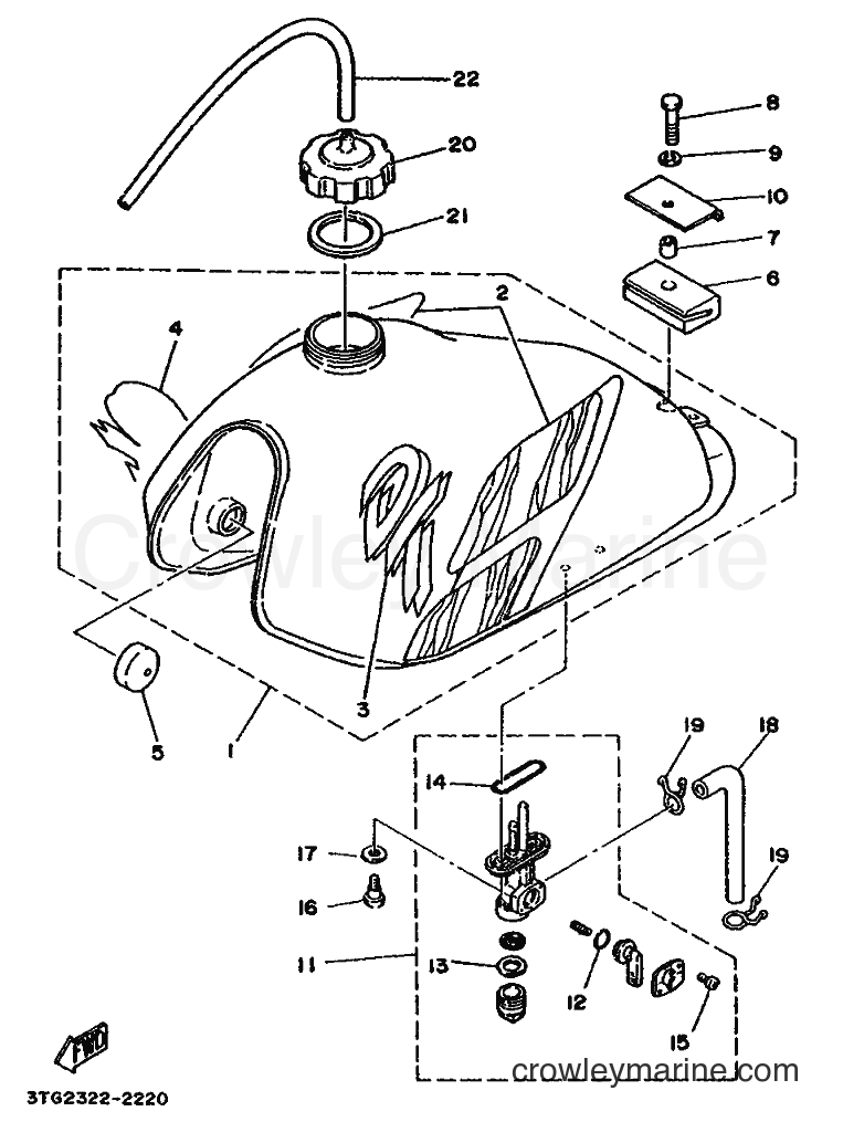 1992 Scooter DT50M - DT50M (4ET1) [999] - FUEL TANK