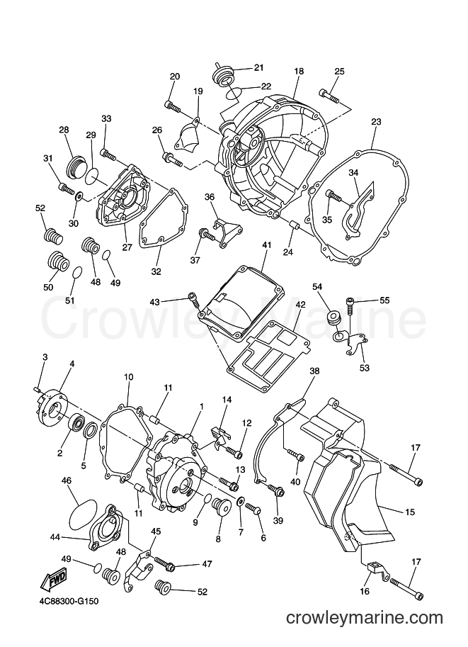 Yamaha Motors YZF-R1 (4C8D) [010] - CRANKCASE COVER 1