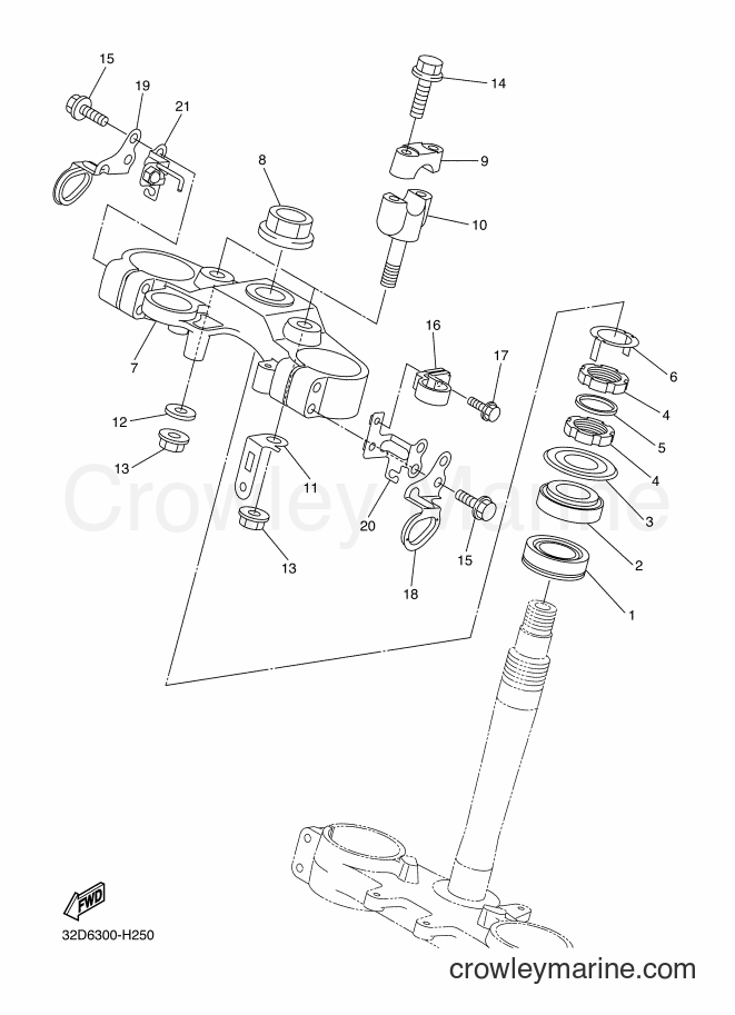 2010 Dirt Bike WR250X - WR250X (32DC) [010] - STEERING